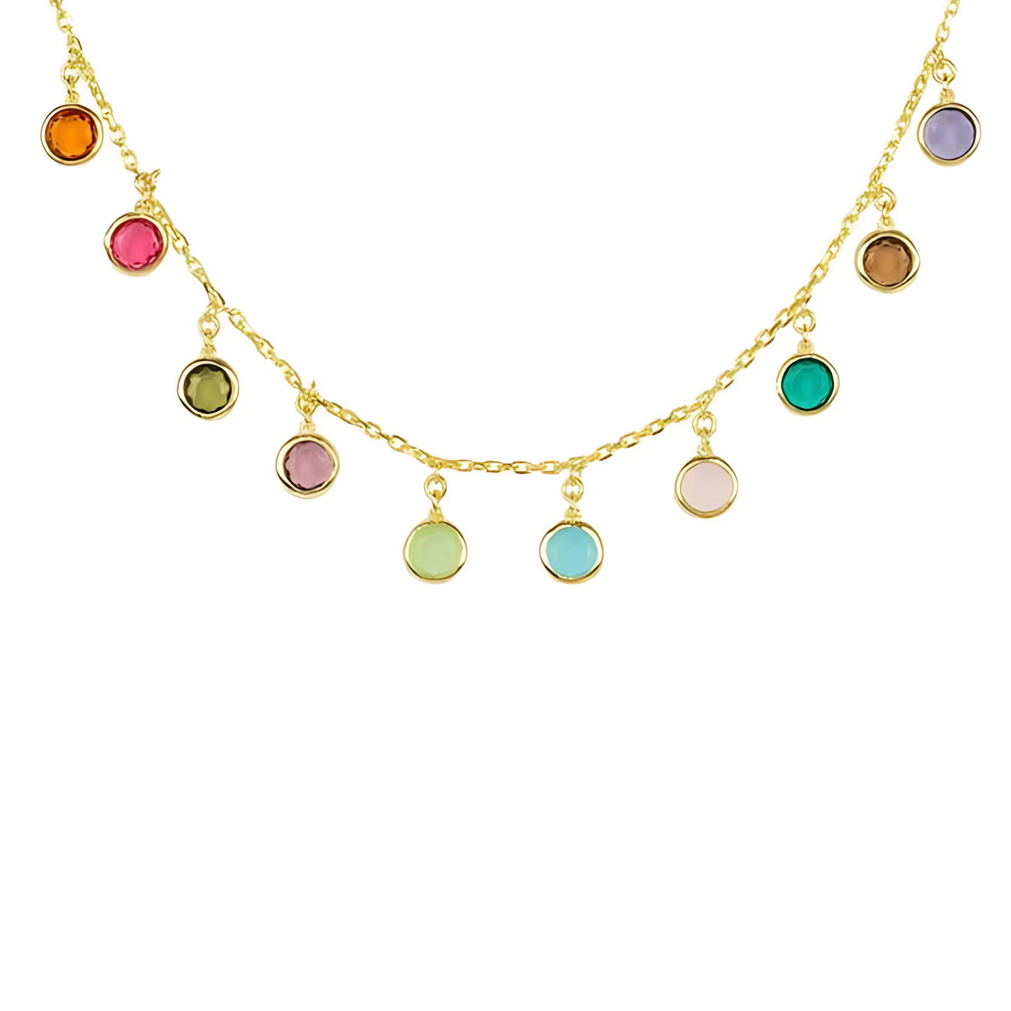 Amore Gemstone Cascade Necklace