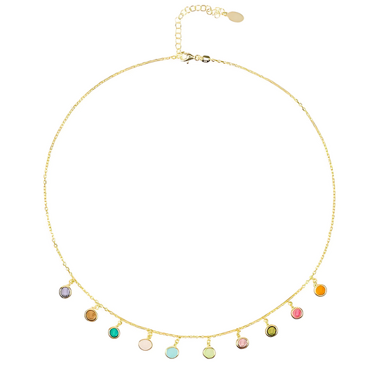 Amore Gemstone Cascade Necklace